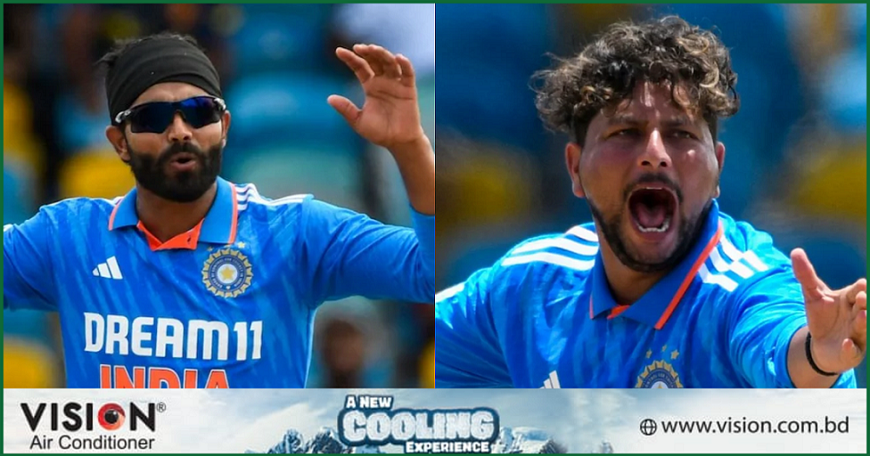 কুলদীপ-জাদেজার স্পিনে নাকাল ওয়েস্ট ইন্ডিজ 